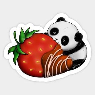 Pandaberry Sticker